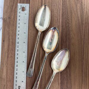 Antique / Vintage Soup Spoons - set of 3